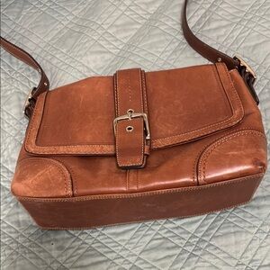 Coach Brown Leather Crossbody Bag